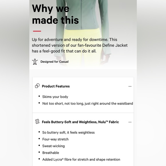 Lululemon Tidewater Teal Cropped Define jacket size 8 - Lululemon define jacket - Picture 13 of 13